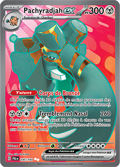 Carte Pokémon Pachyradjah ex 245/193 de la série Évolutions à Paldea en vente au meilleur prix