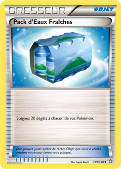Carte Pokémon Peu commune Pack d'Eaux Fraîches 129/160 de la série Primo Choc