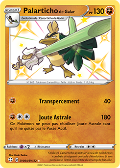 Carte Pokémon Palarticho de Galar SV064/SV122 de la série Destinées Radieuses en vente au meilleur prix