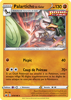 Carte Pokémon Palarticho de Galar 79/198 de la série Règne de Glace en vente au meilleur prix