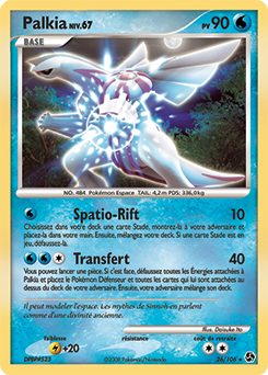 Carte Pokémon Rare Palkia 26/106 de la série Duels au Sommet