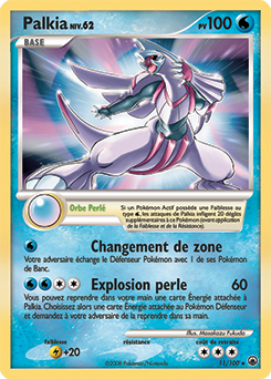 Carte Pokémon Palkia 11/100 de la série Aube Majestueuse en vente au meilleur prix