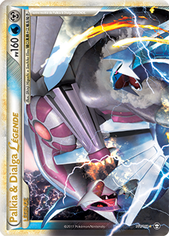 Carte Pokémon Palkia & Dialga LÉGENDE 101/102 de la série Triomphe en vente au meilleur prix