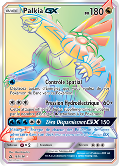 Carte Pokémon Palkia GX 165/156 de la série Ultra Prisme en vente au meilleur prix