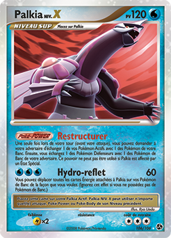 Carte Pokémon Niv. X Palkia NIV.X 106/106 de la série Duels au Sommet
