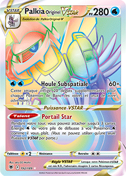 Carte Pokémon Palkia Originel VSTAR 192/189 de la série Astres Radieux en vente au meilleur prix