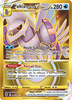 Carte Pokémon Pokémon Gold EB Palkia Originel VSTAR 208/189 de la série Astres Radieux