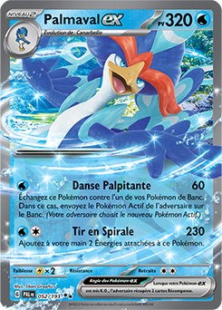 Carte Pokémon Palmaval ex 052/193 de la série Évolutions à Paldea en vente au meilleur prix