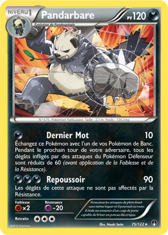 Carte Pokémon Pandarbare 75/122 de la série Rupture Turbo en vente au meilleur prix