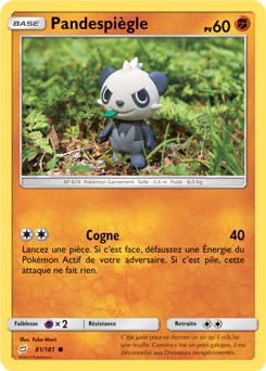 Carte Pokémon Commune Pandespiègle 81/181 de la série Duo de Choc