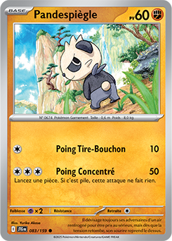 Carte Pokémon Communes Pandespiègle 83/159 de la série Aventures Ensemble