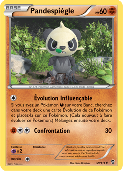 Carte Pokémon Peu commune Pandespiègle 59/111 de la série Poings Furieux