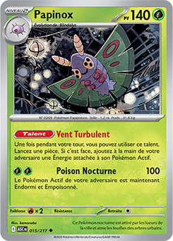 Carte Pokémon Papinox 15/217 de la série Héros Transcendants en vente au meilleur prix