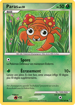 Carte Pokémon Paras 119/147 de la série Vainqueurs Suprêmes en vente au meilleur prix