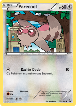 Carte Pokémon Commune Parecool 101/124 de la série Dragons Éxaltés