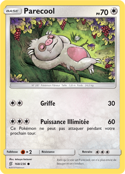 Carte Pokémon Commune Parecool 168/236 de la série Harmonie des Esprits