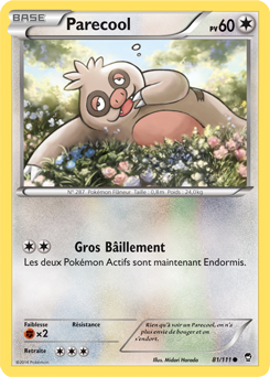 Carte Pokémon Commune Parecool 81/111 de la série Poings Furieux