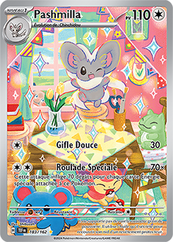 Carte Pokémon Pashmilla 183/162 de la série Forces Temporelles en vente au meilleur prix