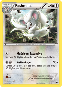 Carte Pokémon Pashmilla 89/124 de la série Impact des Destins en vente au meilleur prix