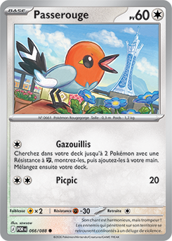Carte Pokémon Passerouge 66/88 de la série Équilibre Parfait en vente au meilleur prix