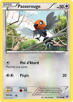 Carte Pokémon Commune Passerouge 113/146 de la série X&Y