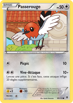 Carte Pokémon Passerouge 89/119 de la série Vigueur Spectrale en vente au meilleur prix