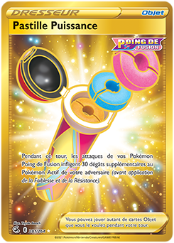 Carte Pokémon Pastille Puissance 281/264 de la série Poing de Fusion en vente au meilleur prix