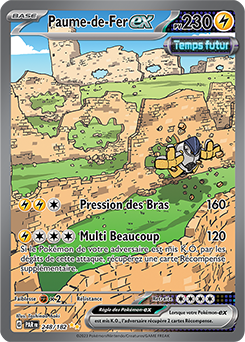 Carte Pokémon Illustration spéciale rare Paume-de-Fer ex 248/182 de la série Faille Paradoxe