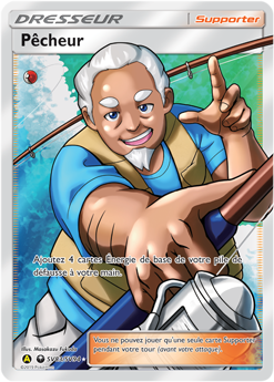 Carte Pokémon Dresseur Full Art Pêcheur SV83/SV94 de la série Destinées Occultes