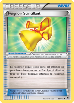 Carte Pokémon Peu commune Peignoir Scintillant 99/111 de la série Poings Furieux