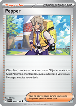 Carte Pokémon Pepper 166/198 de la série Écarlate et Violet en vente au meilleur prix