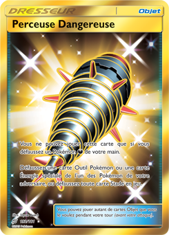 Carte Pokémon Objet Gold SL Perceuse Dangereuse 192/181 de la série Duo de Choc