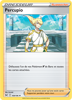 Carte Pokémon Peu commune Percupio 169/196 de la série Origine Perdue