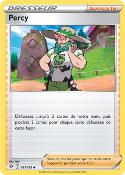 Carte Pokémon Peu commune Percy 161/192 de la série Clash des Rebelles