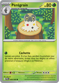 Carte Pokémon Pérégrain 8/88 de la série Équilibre Parfait en vente au meilleur prix