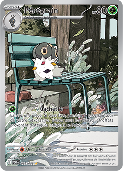 Carte Pokémon Illustration rare Pérégrain 89/88 de la série Équilibre Parfait