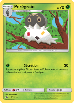 Carte Pokémon Peu commune Pérégrain 7/131 de la série Lumière Interdite