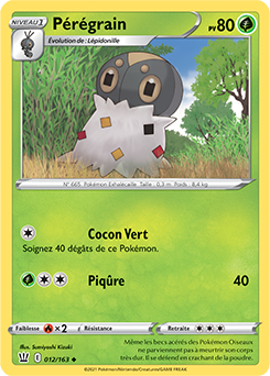 Carte Pokémon Pérégrain 12/163 de la série Styles de Combat en vente au meilleur prix