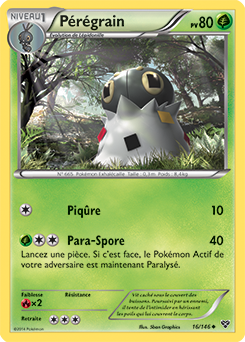 Carte Pokémon Pérégrain 16/146 de la série X&Y en vente au meilleur prix