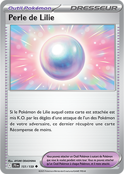 Carte Pokémon Peu commune Perle de Lilie 151/159 de la série Aventures Ensemble