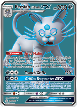Carte Pokémon Persian d'Alola GX 219/236 de la série Éclipse Cosmique en vente au meilleur prix