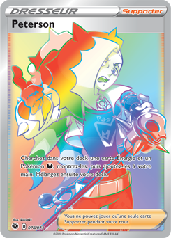 Carte Pokémon Peterson 078/073 de la série La Voie du Maître en vente au meilleur prix