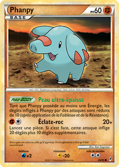 Carte Pokémon Phanpy 66/95 de la série Appel des Légendes en vente au meilleur prix