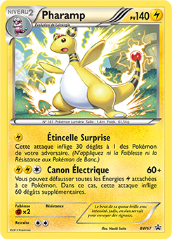 Carte Pokémon Pharamp BW67 de la série Promos Noir & Blanc en vente au meilleur prix