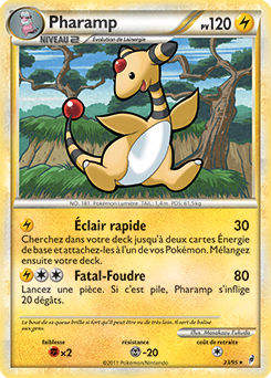 Carte Pokémon Rare Pharamp 23/95 de la série Appel des Légendes