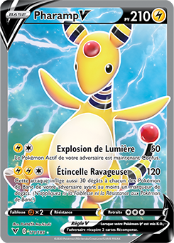 Carte Pokémon Pharamp V 171/185 de la série Voltage Éclatant en vente au meilleur prix