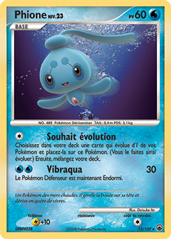 Carte Pokémon Phione 12/100 de la série Aube Majestueuse en vente au meilleur prix