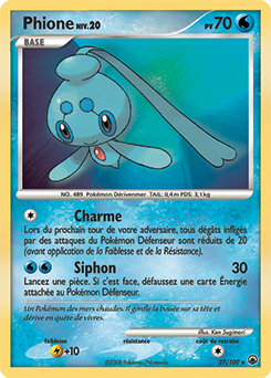 Carte Pokémon Phione 27/100 de la série Aube Majestueuse en vente au meilleur prix