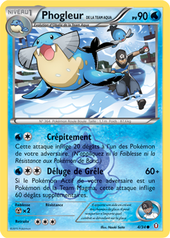 Carte Pokémon Commune Phogleur de la Team Aqua 4/34 de la série Double Danger