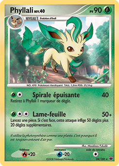 Carte Pokémon Phyllali 24/100 de la série Aube Majestueuse en vente au meilleur prix
